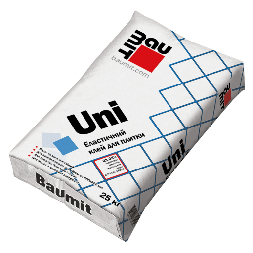 Клей для плитки Baumit Uni, 25 кг