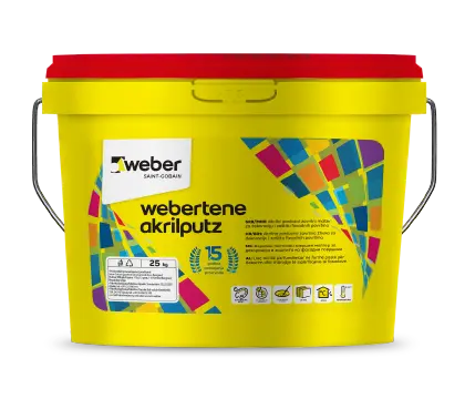 Акрилова штукатурка "баранець" 1,5мм WEBER Komfor Акрилова штукатурка "баранець" 1,5мм WEBER Komfor - Зображення 1